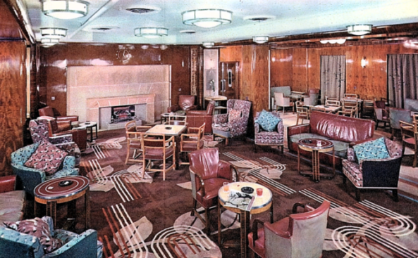 RMS Mauretania Smoking Room