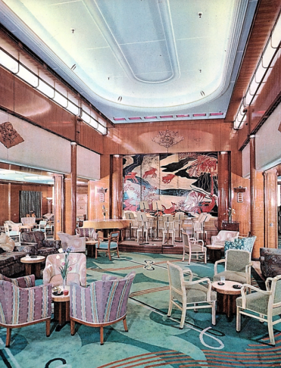 RMS Mauretania Main Lounge