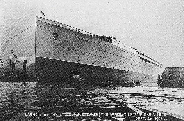 RMS Mauretania photographed shortly after her launch