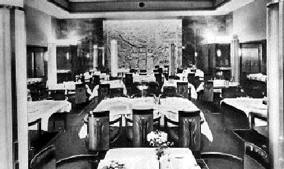 SS Normandie First Class Dining Room