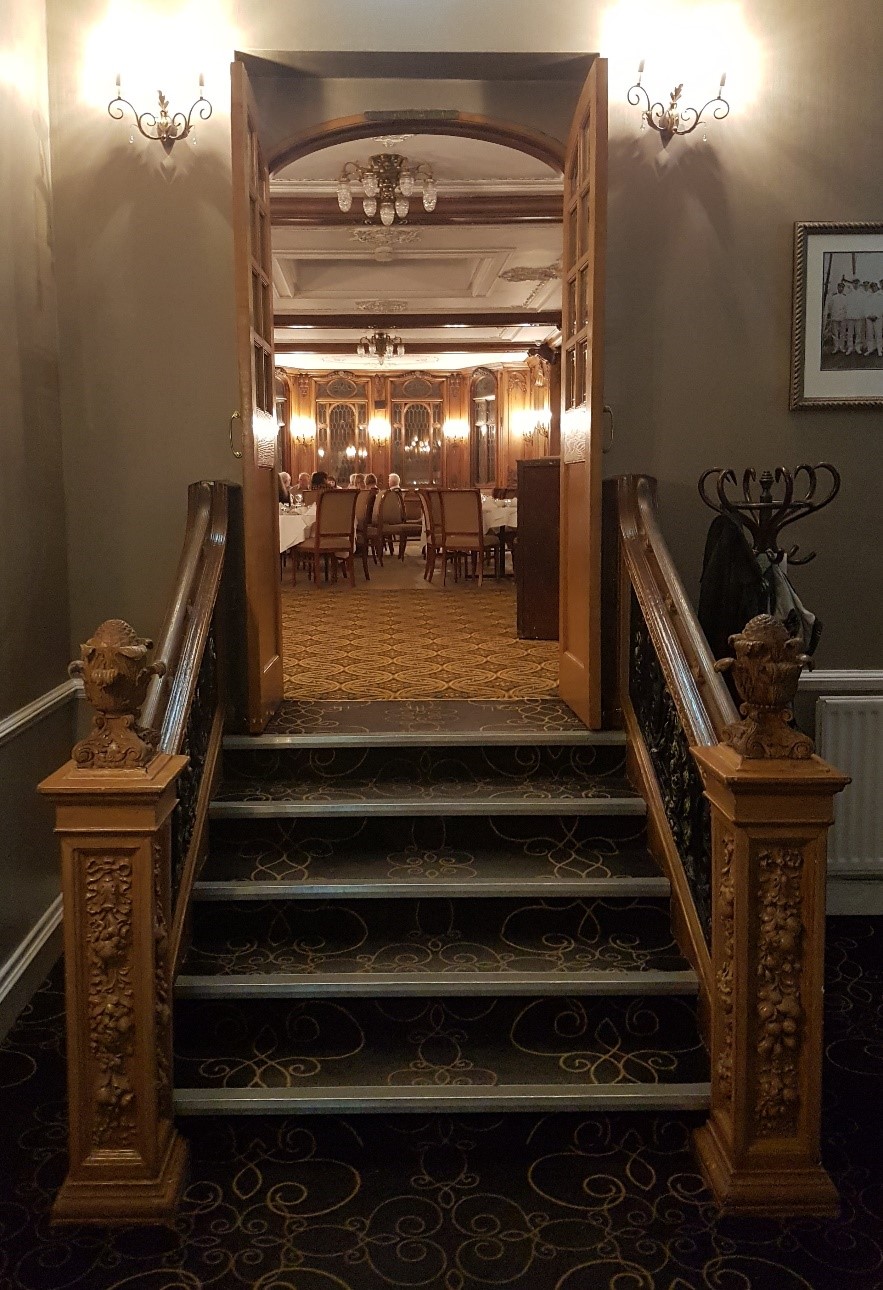 Entrance to The Olympic Suite Restaurant, White Swan Hotel, Alnwick