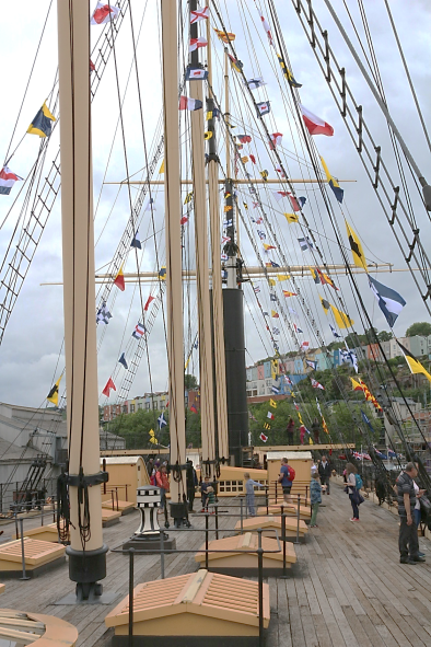 The SS Great Britain was a steamer with auxiliary sail