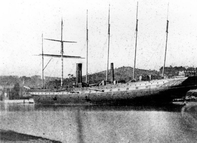 Photograph taken after launch of SS Great Britain by William Talbot
