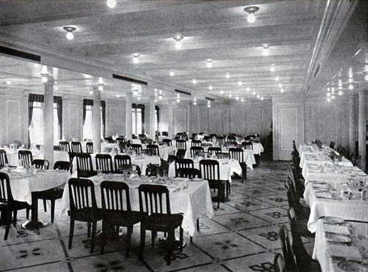 RMS Titanic 2nd Class Dining Room