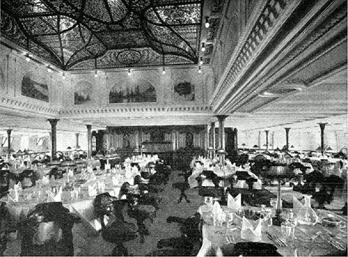 RMS Adriatic 1907 Dining Saloon