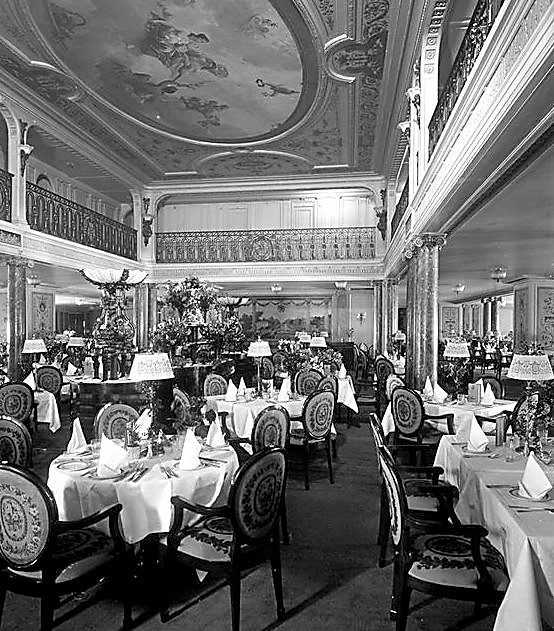 RMS Majestic First Class Dining Room