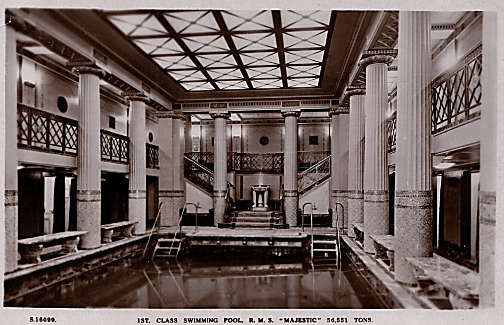 RMS Majestic First Class Swimming Pool