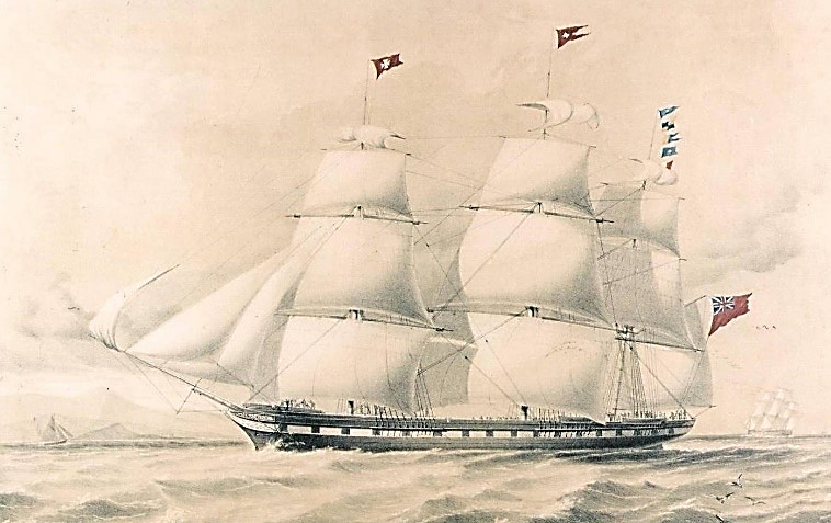 Clipper ship Tayleur 1853